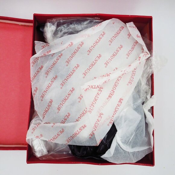 Penthouse Shoes by Elie Lala Faux Stretch Leather & Patent Thigh High Boots 9 - Picture 6 of 8